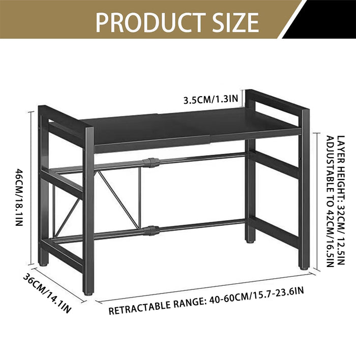 Retractable Double-Layer Oven Rack with Heat Resistant Design