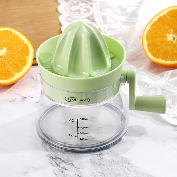 Manual Juice Extractor with 500ml Capacity Ergonomic Design