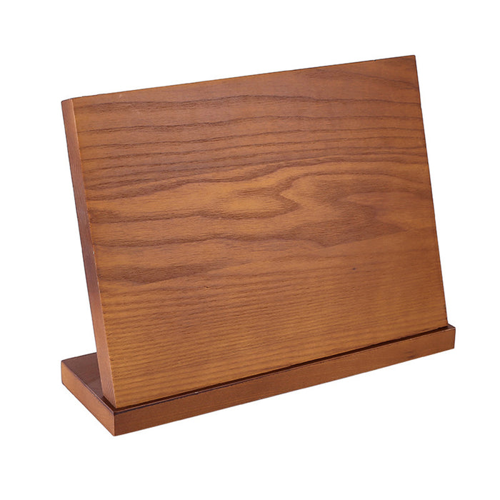 Wooden Magnetic Knife Holder with Non-Slip Base Stand