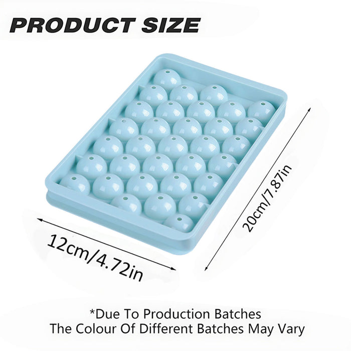 33-Grids Ice Sphere Mold, Food-Grade Ball Maker for Whiskey, Cocktails, Coffee