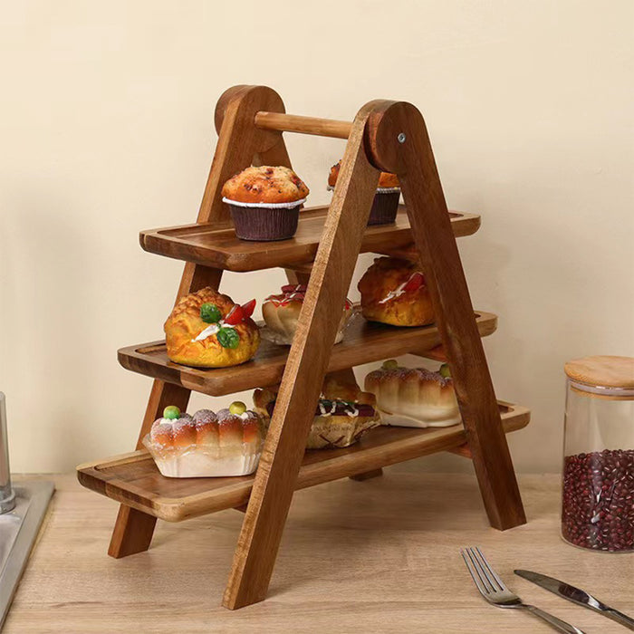 3-Layer Wooden Display Tray  Rack