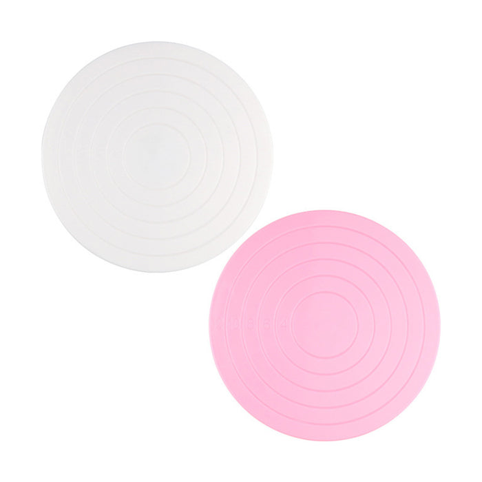 Mini Cake Turntable 14cm with Silicone Base and Scale Markings
