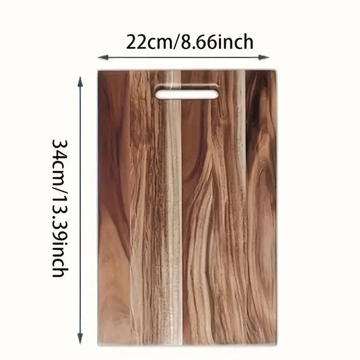 Acacia Wood Cutting Board Thick Knife Friendly Handle