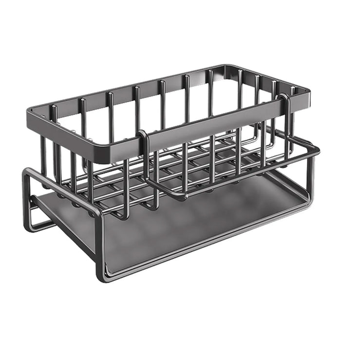 1 Piece Carbon Steel Kitchen Sink Storage Rack with Drainage