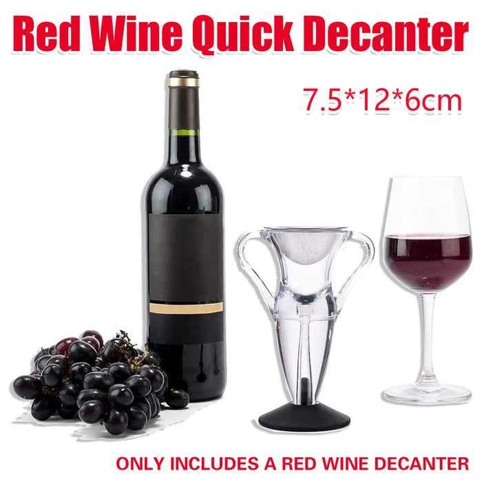 1 Wine Rapid Aerator Decanter with Filter Wide Mouth Clear
