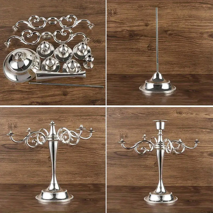 Alloy Candelabra 3 Or 5 Arm Wedding Table Centerpiece