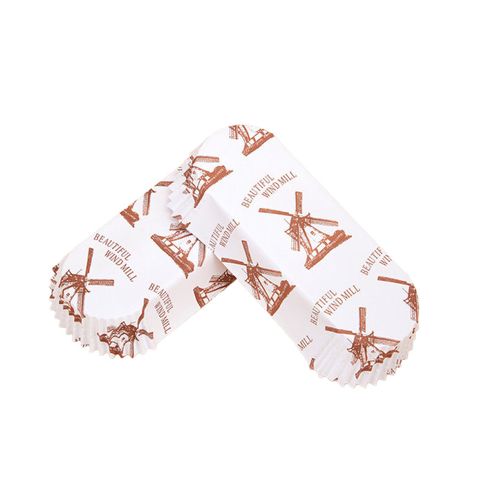 300PCS Bread Paper Cups Food Grade Oil-Proof and High Temperature Resistance