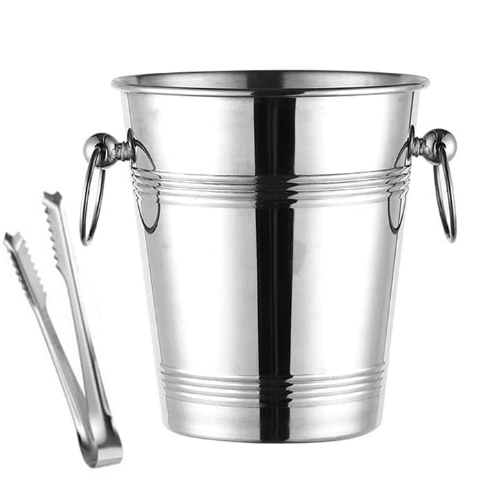 5L Stainless Steel Ice Bucket with Double Insulated Wall
