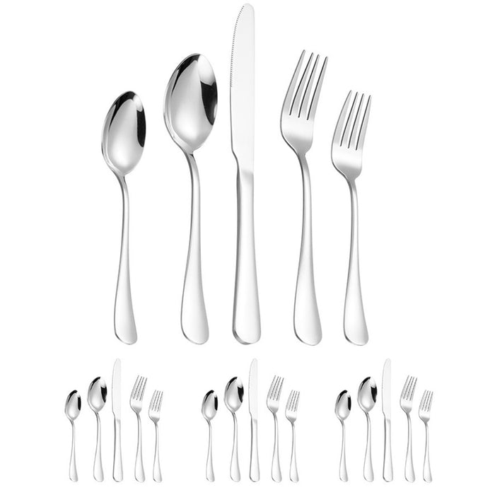 20 Or 40 Pcs Stainless Steel Cutlery Set Polished Finish