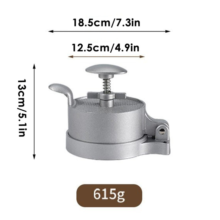 Flip Top Burger Press Meat Patty Maker Spring Plunger