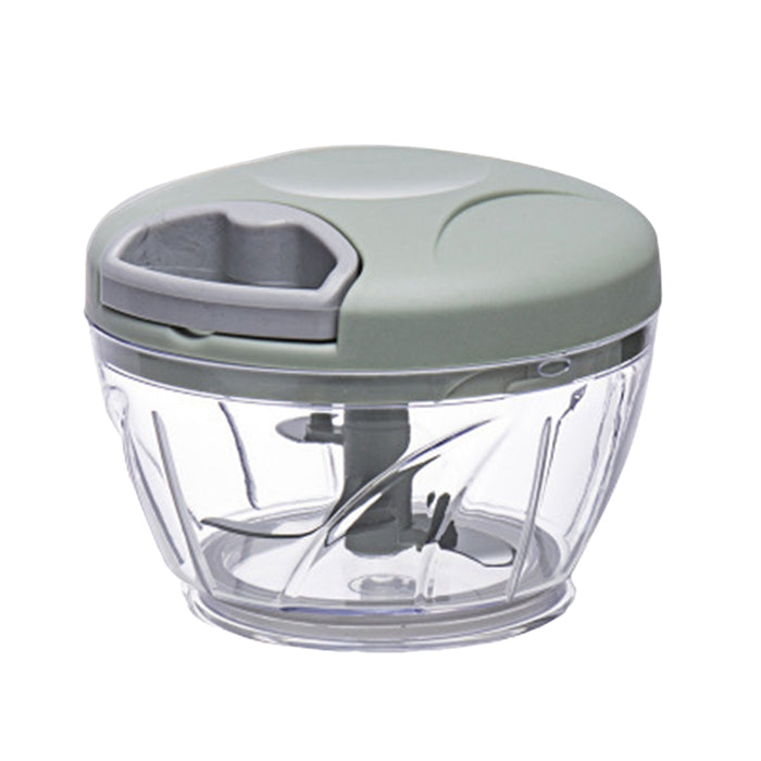 500ml Manual Food Chopper with Pull Handle and Steel Blades