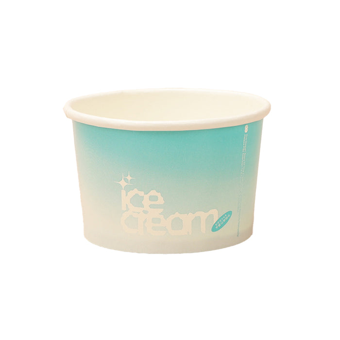 100 Pcs 4oz Paper Ice Cream Cups Waterproof Oil-Proof