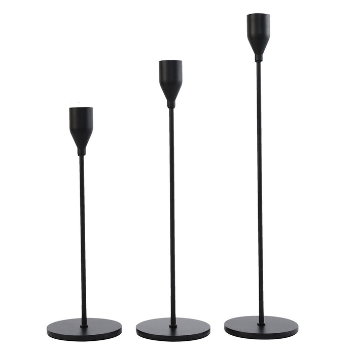 3PCS Decorative Metal Candlestick Holders Set