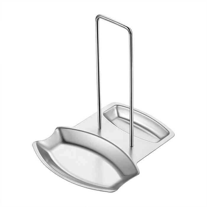 Stainless Steel Pot Lid Spoon Rack With Drip Tray Removable