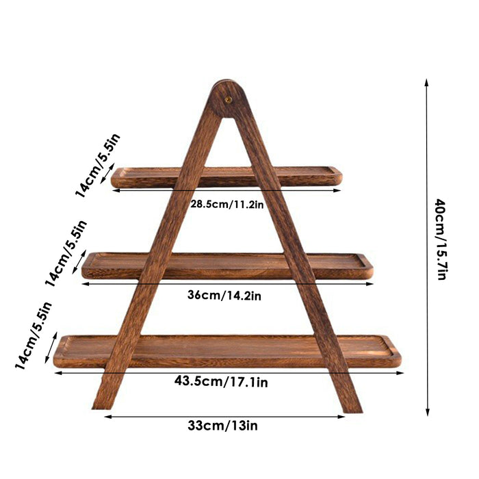 3-Layer Wooden Display Tray  Rack