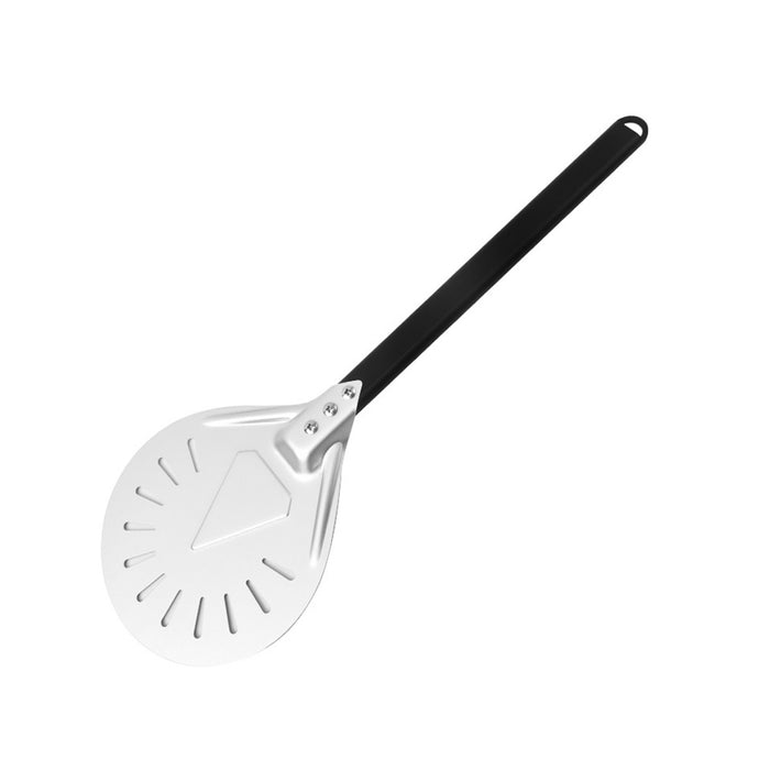 304 Stainless Steel Perforated Pizza Peel with Wooden Handle 3 Sizes 7 in / 8 in / 9 in