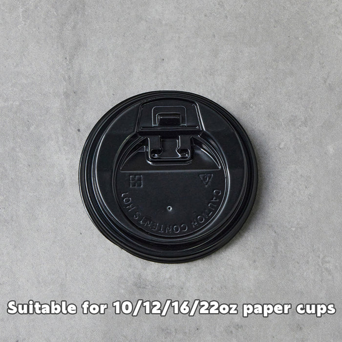 50 Pcs Disposable Coffee Cup Lids Flip-Top 9cm Food Grade