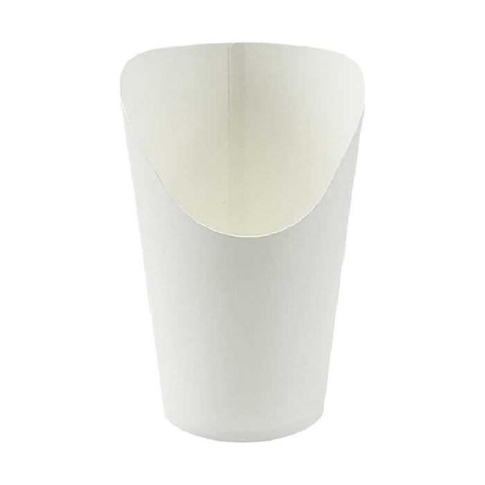 100 Pcs French Fry Cups White Oil Resistant 12oz 14oz 16oz