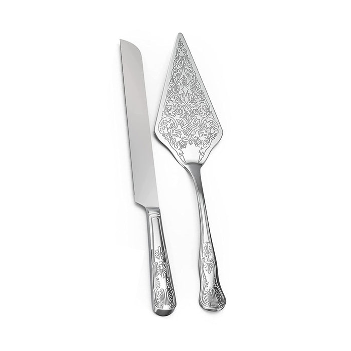 Cake Knife And Scoop Set Stainless Steel Gold Silver