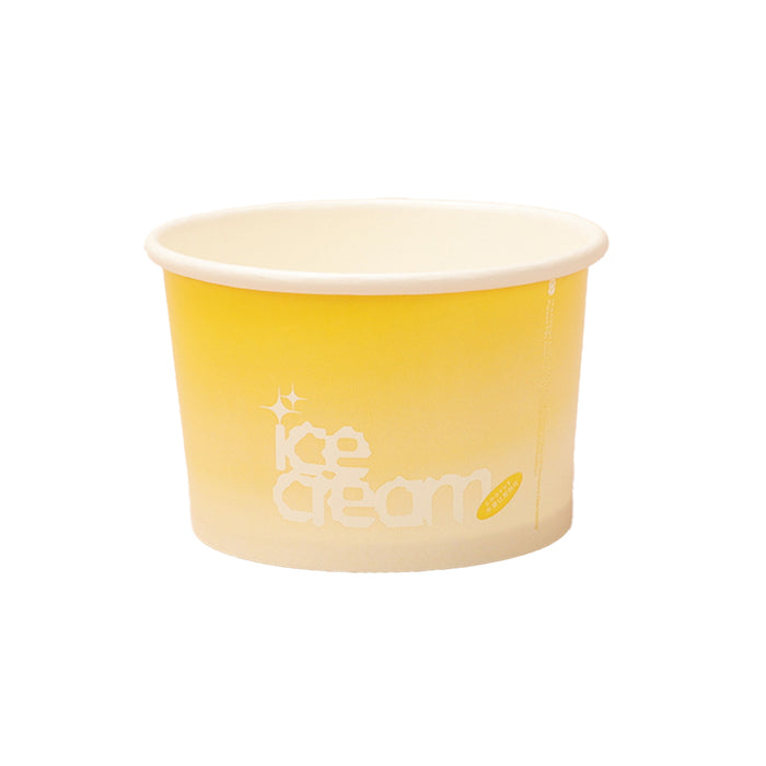 100 Pcs 4oz Paper Ice Cream Cups Waterproof Oil-Proof
