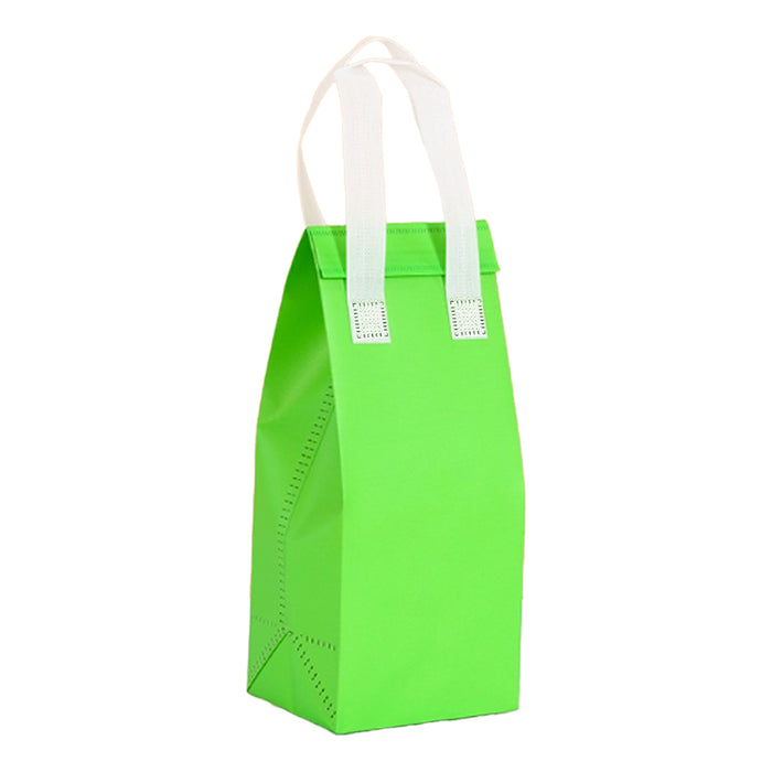 50 Pcs Coffee Takeaway Bags with Handle Self-Adhesive Waterproof in 2 Colors 2 Sizes