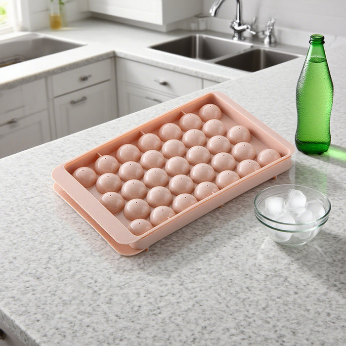 33-Grids Ice Sphere Mold, Food-Grade Ball Maker for Whiskey, Cocktails, Coffee