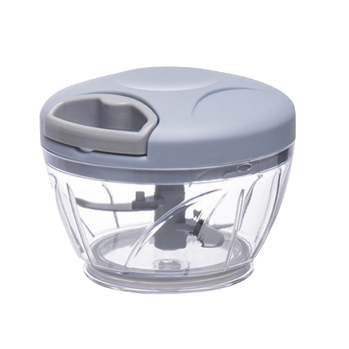 500ml Manual Food Chopper with Pull Handle and Steel Blades