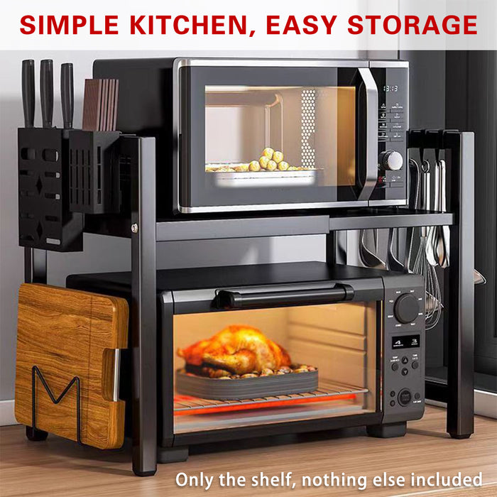 Retractable Double-Layer Oven Rack with Heat Resistant Design