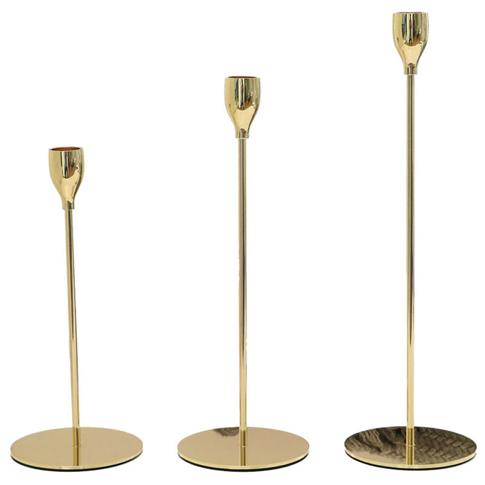 3PCS Decorative Metal Candlestick Holders Set