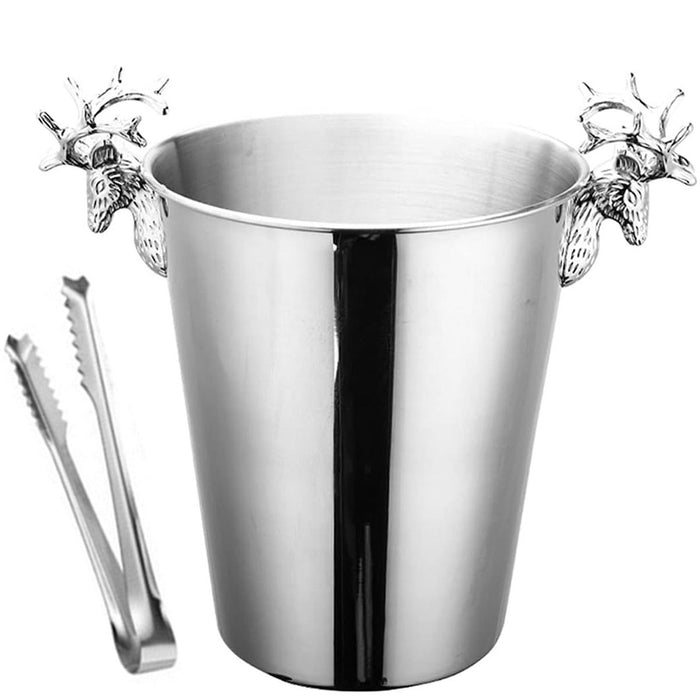 5L Stainless Steel Ice Bucket with Double Insulated Wall