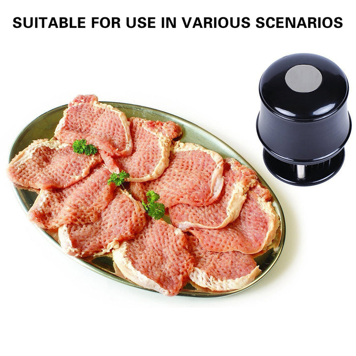 56 Pin Meat Tenderizer with Lock Mechanism Black