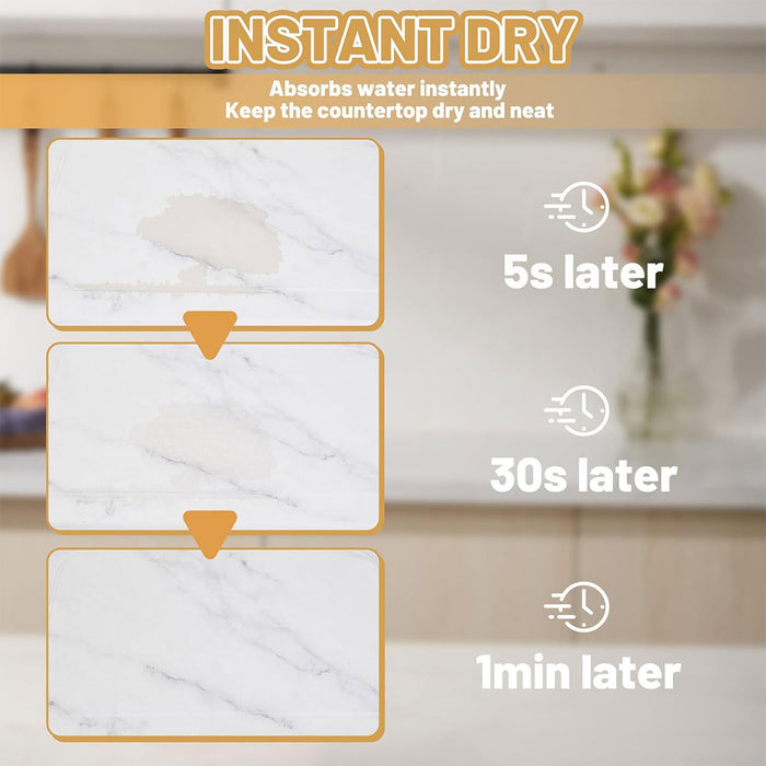 Diatom Mud Water-Draining Pad for Kitchen Faucet and Washbasin 30x40cm