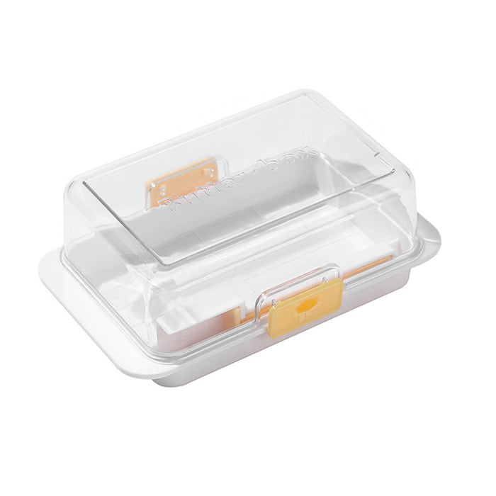 Butter Storage Box with Spoon Airtight Grid PP 280g