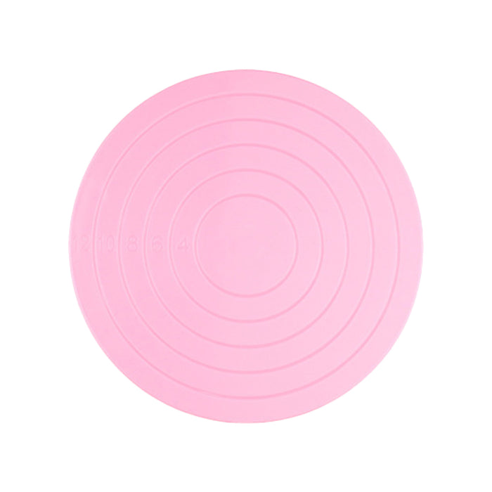 Mini Cake Turntable 14cm with Silicone Base and Scale Markings