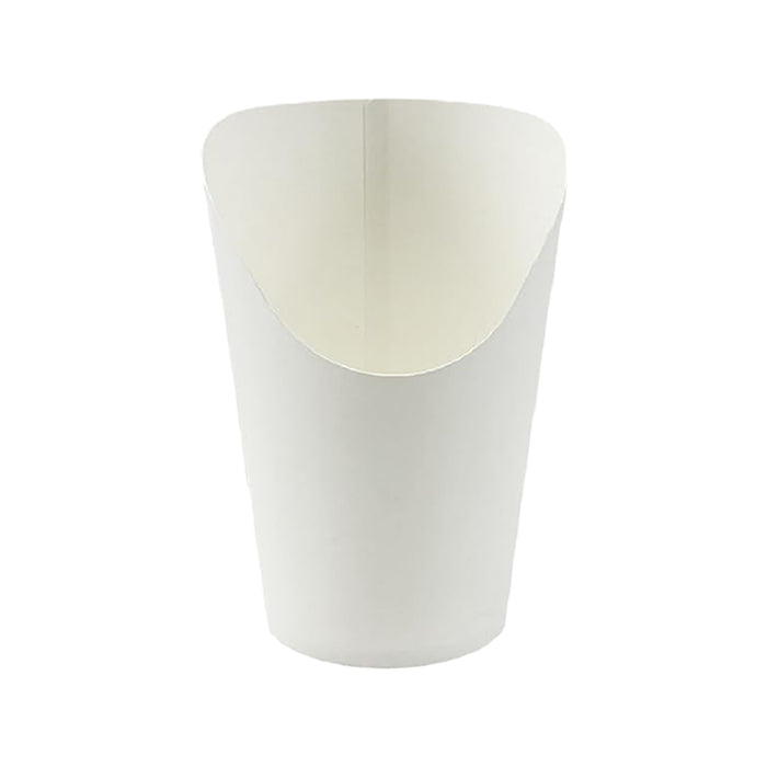 100 Pcs French Fry Cups White Oil Resistant 12oz 14oz 16oz