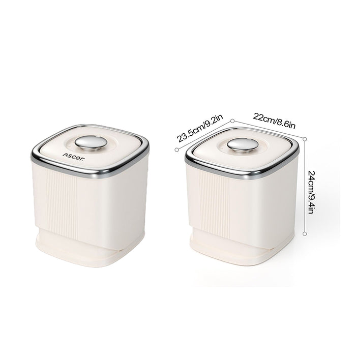 Rotating Rice Storage Container 6kg Airtight with Time Dial