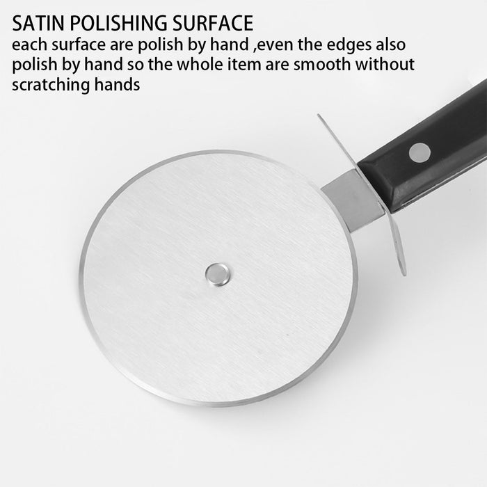 Pizza Wheel Cutter Stainless Steel POM Handle 22.1cm