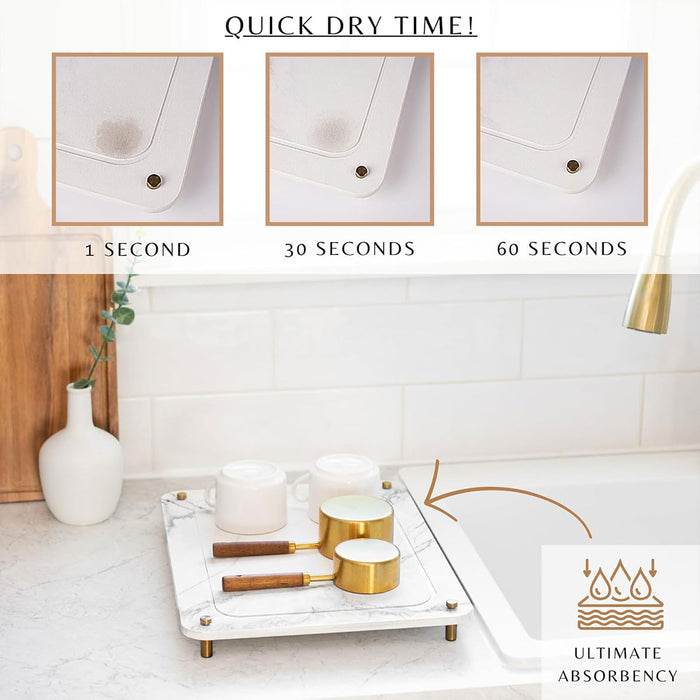 Diatom Mud Water-Draining Pad for Kitchen Faucet and Washbasin 30x40cm