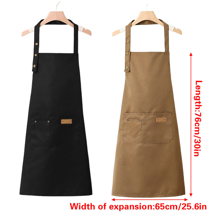 Work Apron with Adjustable Neck Waist Belt