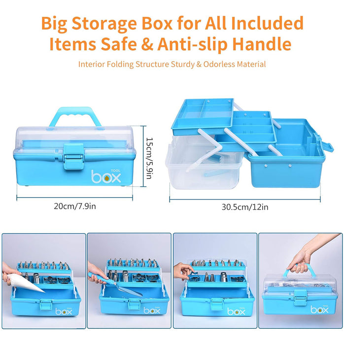 236 Pcs Cake Decorating Tools Kit with Piping Tips and Bags