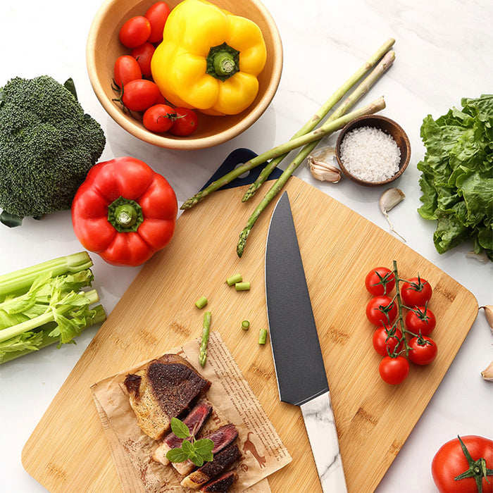 3 Pcs Bamboo Cutting Board Set with Silicone Corners