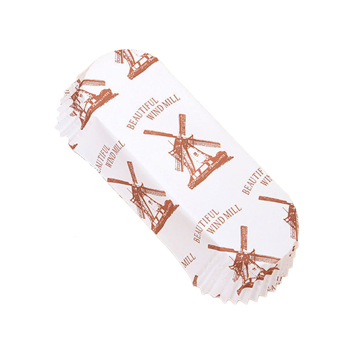 300PCS Bread Paper Cups Food Grade Oil-Proof and High Temperature Resistance