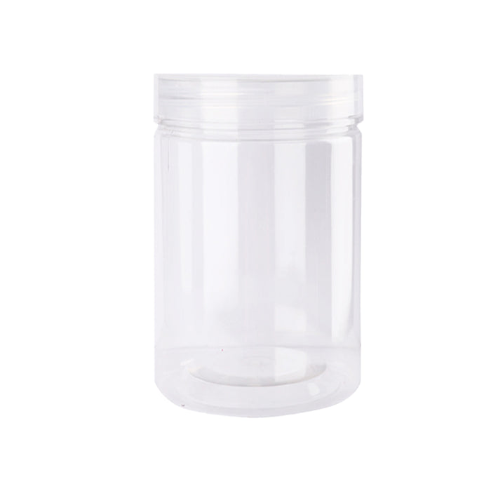 50 Pcs Wide Mouth Plastic Storage Bottles Airtight Screw Top Lids