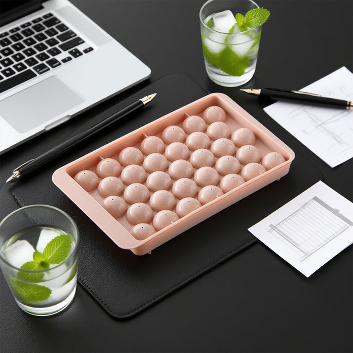 33-Grids Ice Sphere Mold, Food-Grade Ball Maker for Whiskey, Cocktails, Coffee