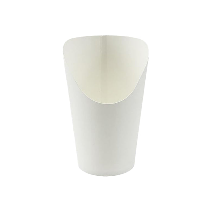 100 Pcs French Fry Cups White Oil Resistant 12oz 14oz 16oz