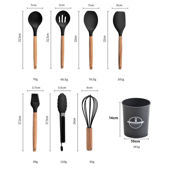 Silicone Utensils Set, set of 12