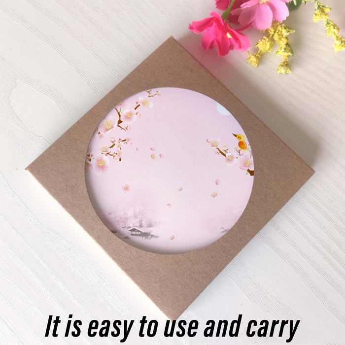 100 Pcs Kraft Paper Coaster Holders with Window Tuck In Flap