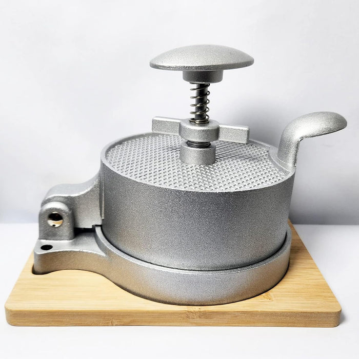 Flip Top Burger Press Meat Patty Maker Spring Plunger