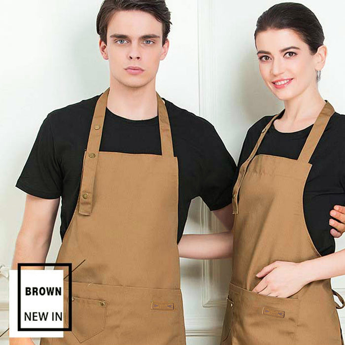 Work Apron with Adjustable Neck Waist Belt