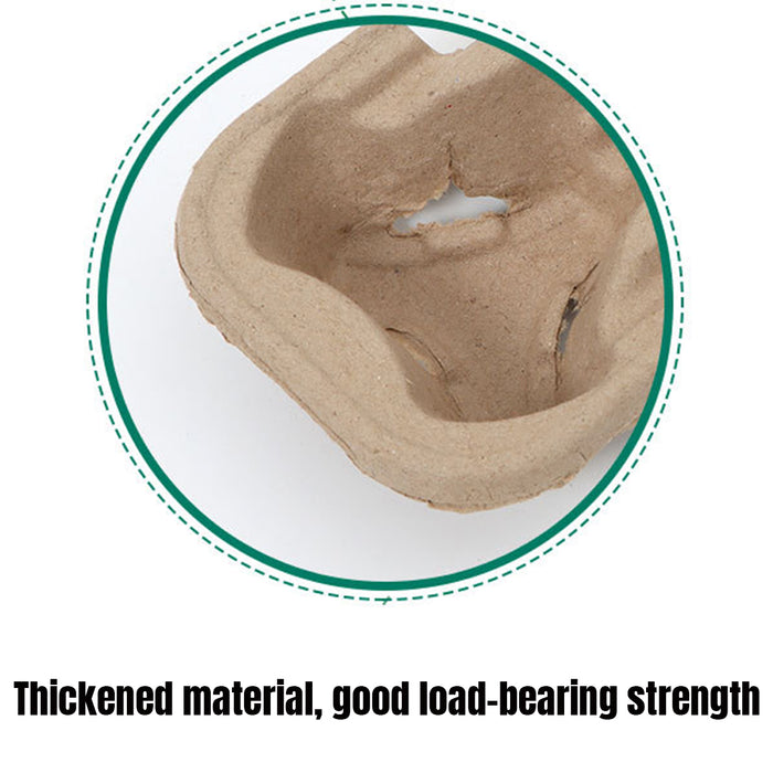 100 Pcs Recycled Paper Pulp Cup Tray 2 4 Cup Carrier